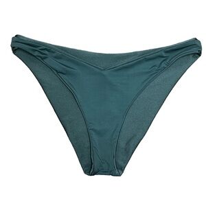 Chelsea & Violet V Front Swim Bottoms Size Large Green